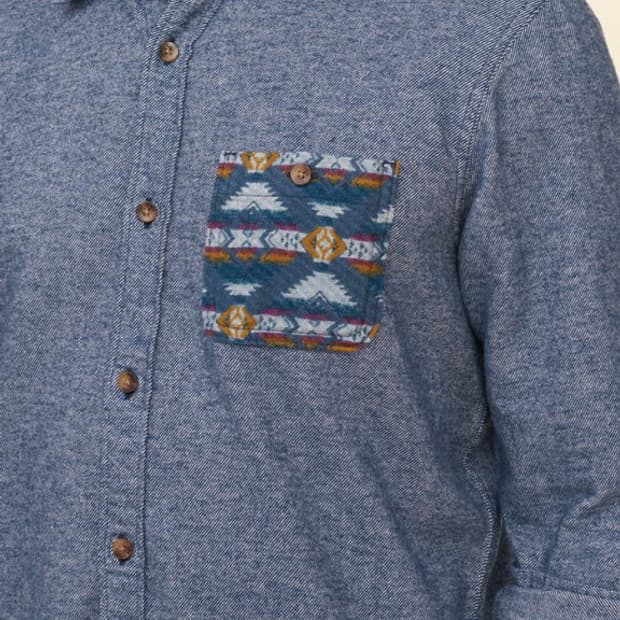 홀리스터 패턴드 포켓 플란넬 셔츠