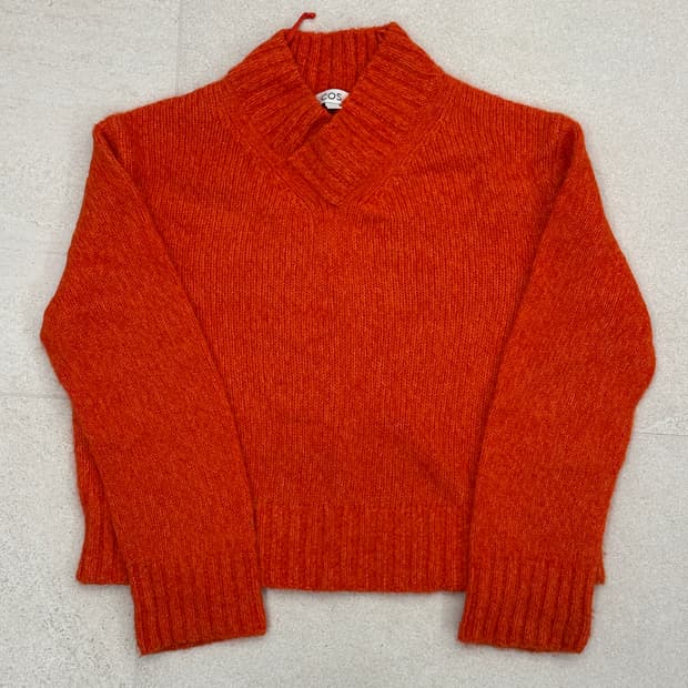 Cos 알파카 니트 S 오렌지
