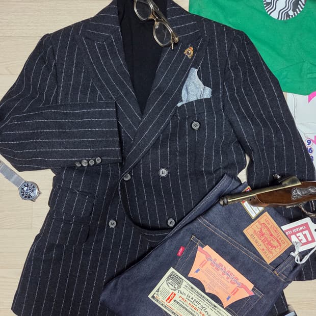 SLOWER1951 더블브레스티드 자켓 수트 정장