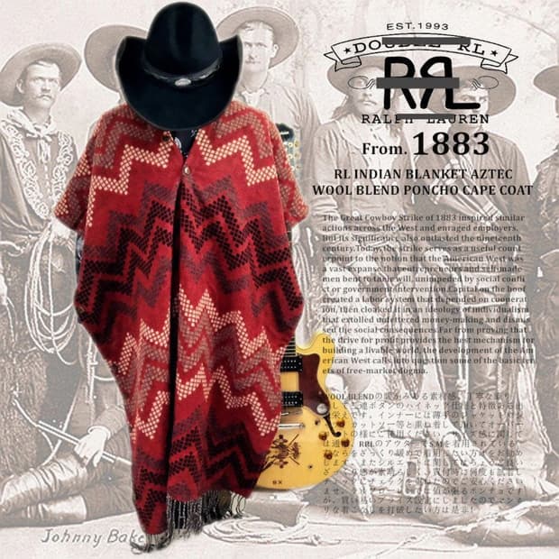 RRL 울 폰초 가디건