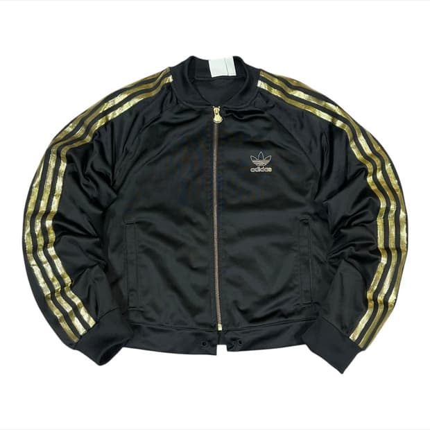  (바배) 아디다스 검금 슈퍼스타 우먼스 트랙탑 져지