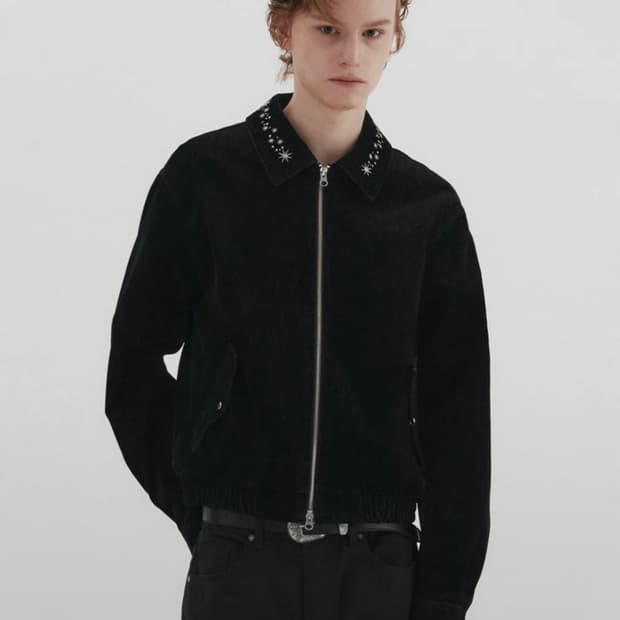 DNSR 엠브로이드 벨벳 데님 자켓 L