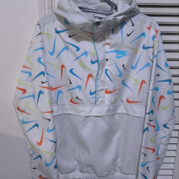 80 XL 나이키 NSW 우븐 멀티스우시 아노락