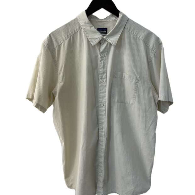 파타고니아 시어서커 반팔 셔츠