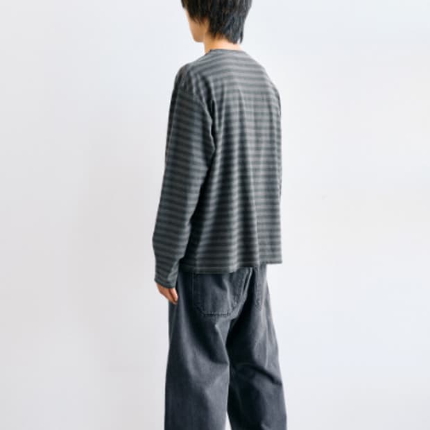 VTG Stripe Tee Dyed Grey(2nd Restock)