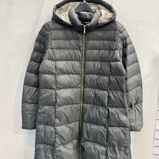 japan vintage 후드 롱 슬림다운