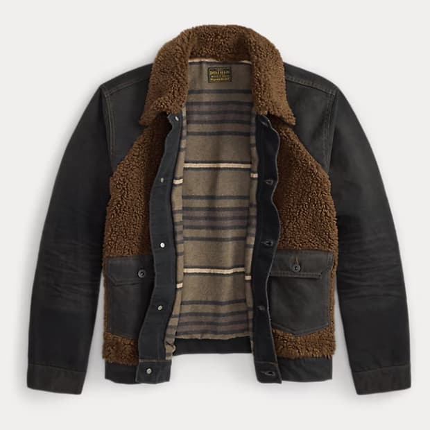 더블알엘 그리즐리 캔버스 자켓 XL -> L