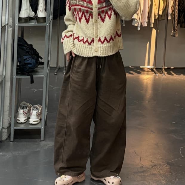 빈티지 노르딕 니트 가디건 A2878