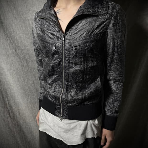 JACKROSE Crinkle Hooded Jacket 