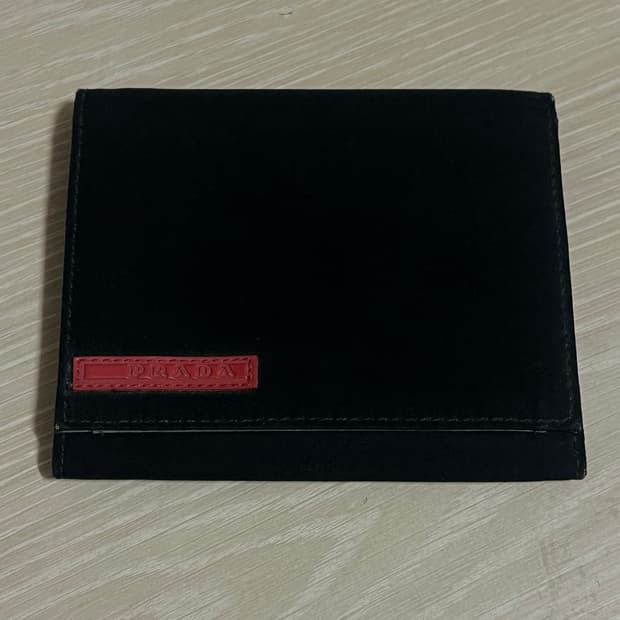 00s 프라다 스포츠 스웨이드 반지갑