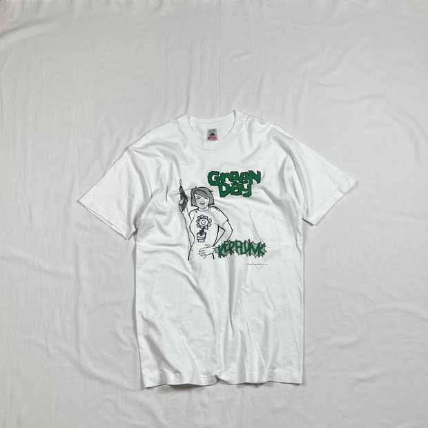 90‘s 92년도 그린데이 green day 밴드 반팔티