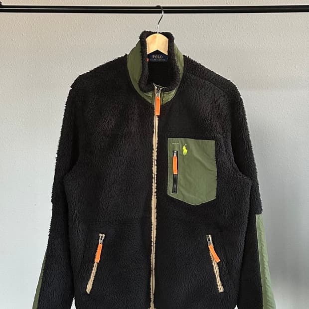 [M]폴로 랄프로렌 윈드 블로킹 쉐르파 후리스 자켓