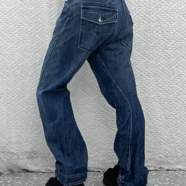 디젤 올드스쿨 빈티지 레트로 워싱 데님팬츠 32인치 C08185