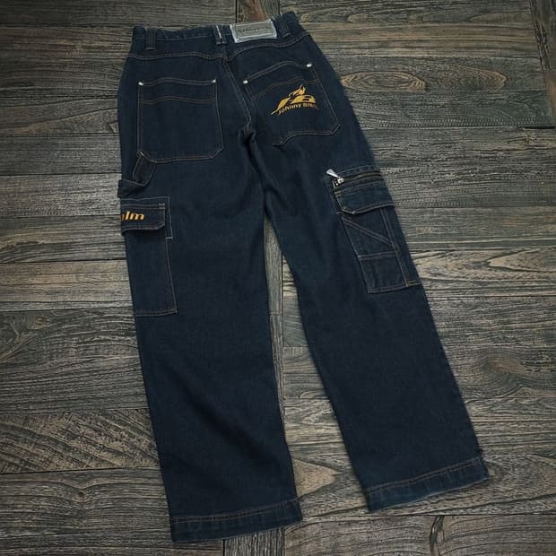 [조니블레이즈] 90's 올드스쿨빈티지 카펜터 카고 데님팬츠 P01187