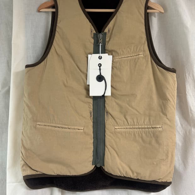 Visvim / CONTRARY DEPT 라이너 베스트 카키 / 2사이즈