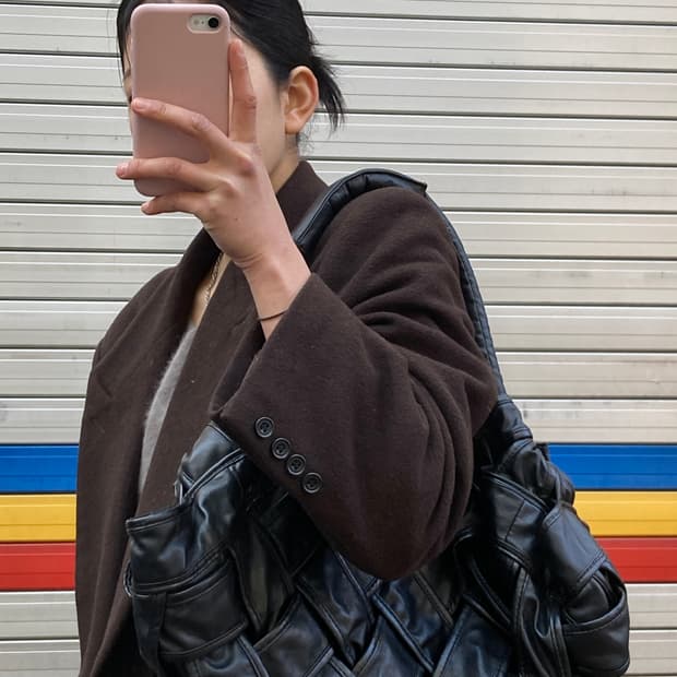 보테가베네타 느낌 빈티지 위빙백