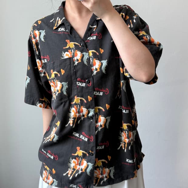 [L] 칼하트 BLACK JACK 반팔셔츠