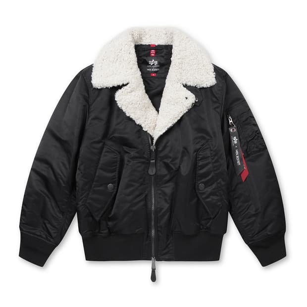 [M] 알파 인더스트리 x 닐 바렛 MA-1 바이커 자켓 블랙