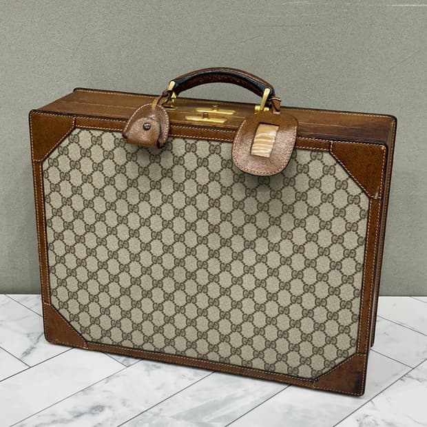 구찌 GG 수프림 빈티지 하드 브리프케이스 (수트케이스/여행가방)