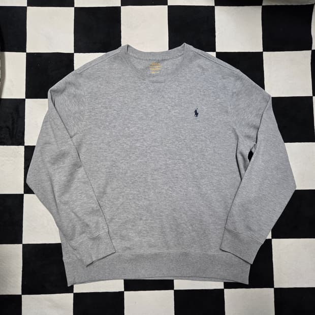 XL 폴로랄프로렌 니트 스웻셔츠 그레이