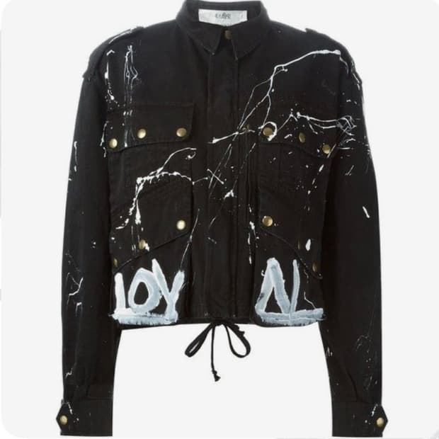 페이스커넥션 페인팅 빈티지 자켓