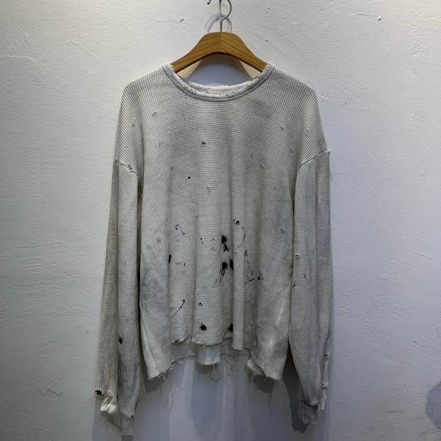 빈티지 와플 긴팔