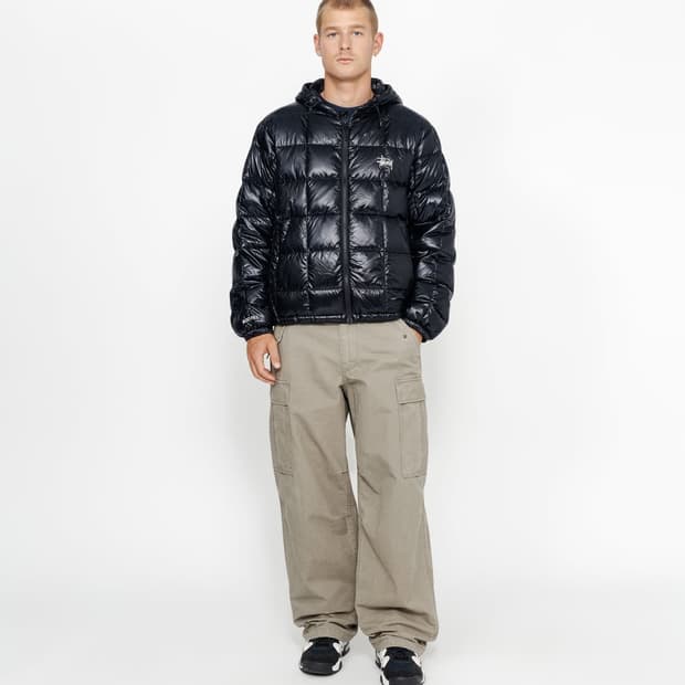 스투시 미드웨이트 후드 푸퍼