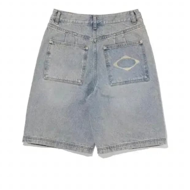 미스치프 데님 버뮤다 팬츠 라이트 블루 