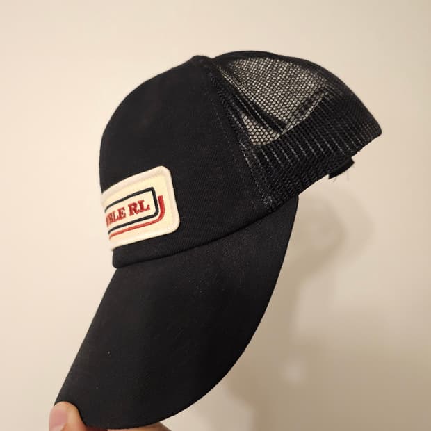 더블알엘 rrl 블랙 메쉬 캡