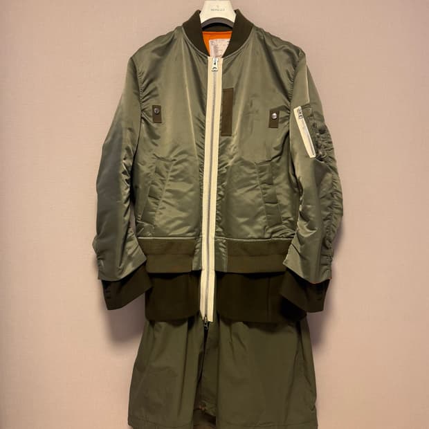 Sacai 20AW 나일론 트윌 코트 자켓 20-02354M 4사이즈