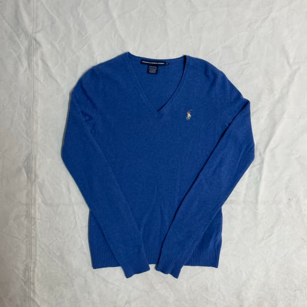 폴로 브이넥 니트 