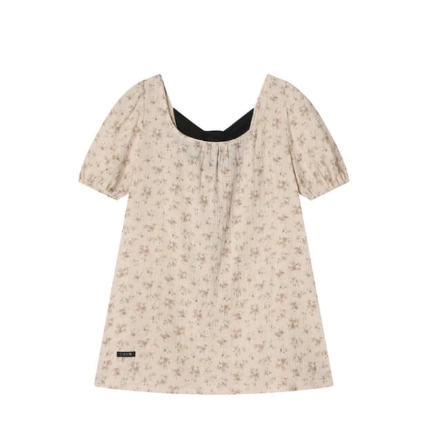 콜로신스 원피스 BLACK TIE BLOUSE VINTAGE FLOWER