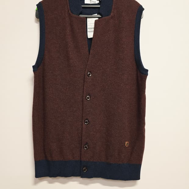 새상품 st.듀퐁 남성조끼 모100프로