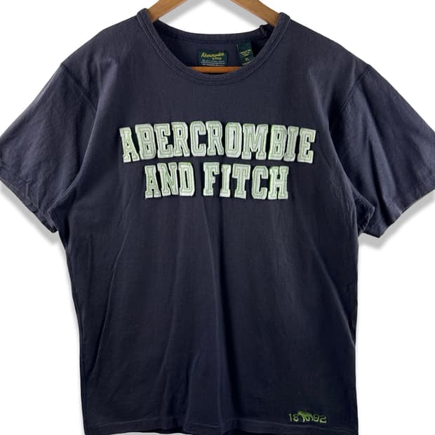 아베크롬비 싱글스티치 네이비 반팔티셔츠2226