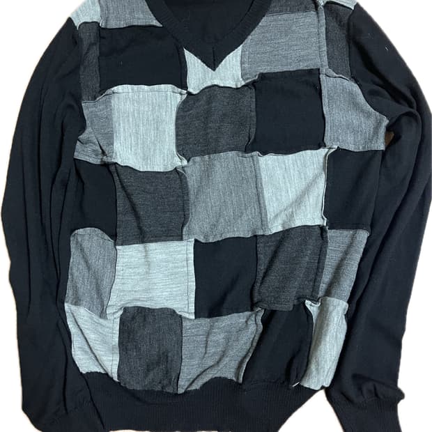 꼼데가르송 옴므 브이넥 니트