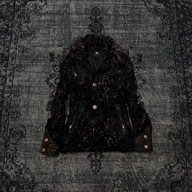 Buffalo bobs vkei black leopard velour f