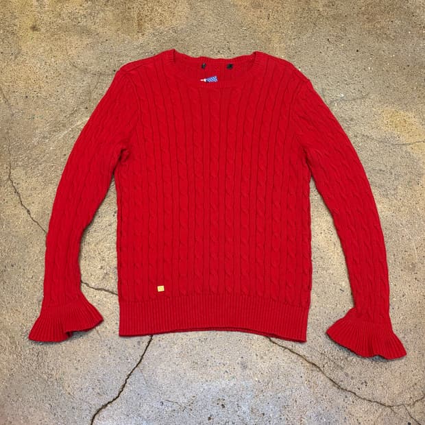 90s USA 빈티지 폴로 랄프로렌 니트 헤비코튼 니트 