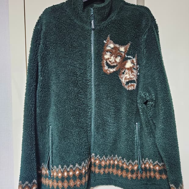 슈프림 드라마 마스크 후리스