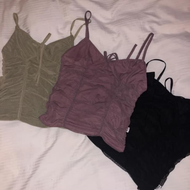 애즈온 셔링 슬리브리스 카키