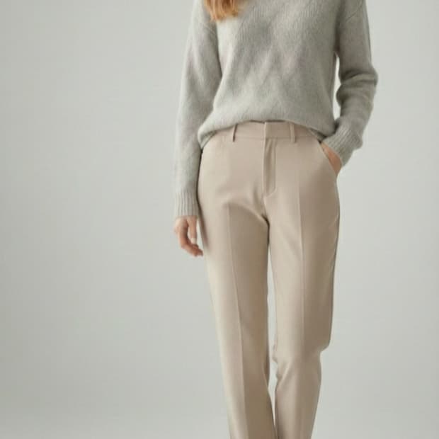 한섬 오브제 모헤어 울니트 탑 90사이즈