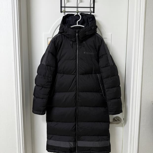90사이즈 여성 디스커버리 덕다운 롱패딩