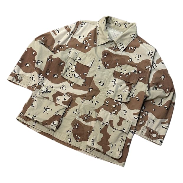 미군 6컬러 초코칩 BDU 카모 데저트 자켓 (XL-R)