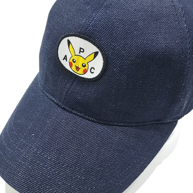 CL859 A.P.C. & 포켓몬 2023 피카츄 패치 인디고 데님 볼