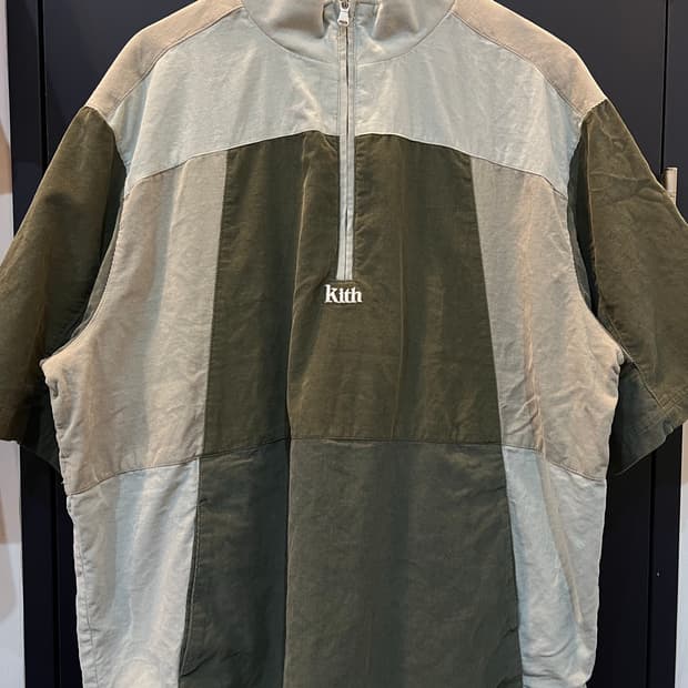Kith 키스 마이크로 코드 레트로 반팔 윈드셔츠