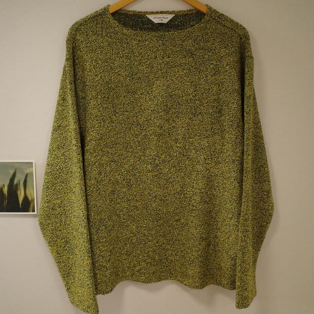 애프터프레이 보트넥 롱 슬리브 셔츠