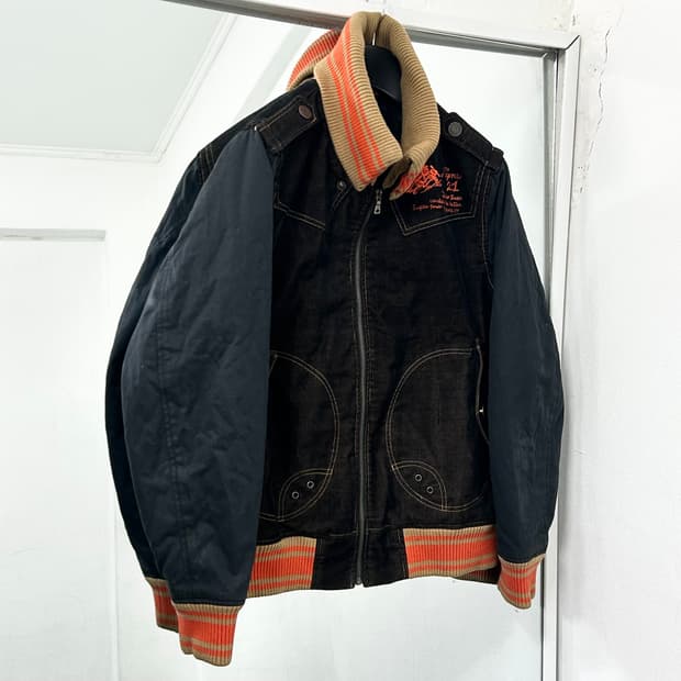 N'gene 니트넥 코듀로이 자켓