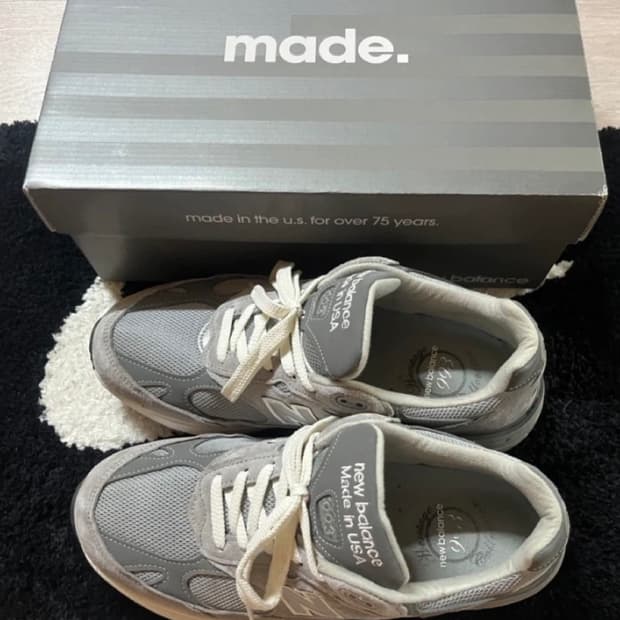 뉴발란스 993 메이드 인 USA 그레이 - 2E 와이드