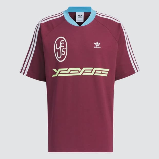 아디다스 X 예스아이씨 반팔티 버건디 L