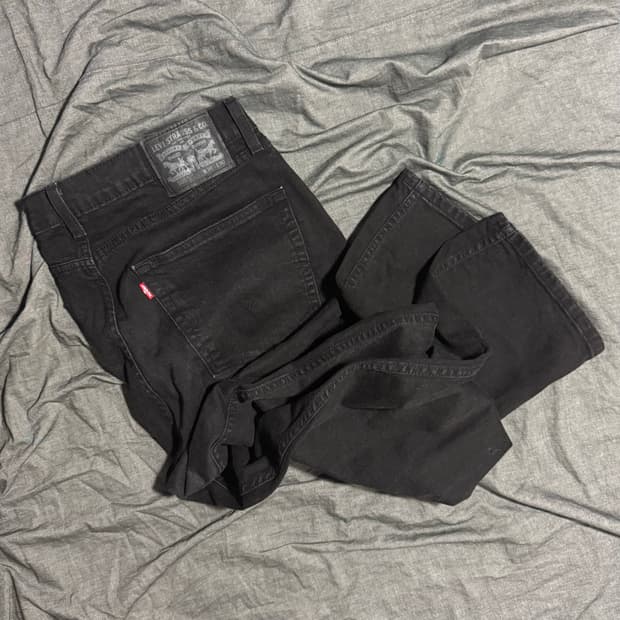 505 Black Denim Pants