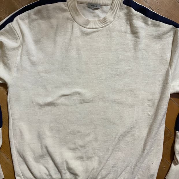 SYSTEM 시스템옴므  아이보리 니트 (100~105)